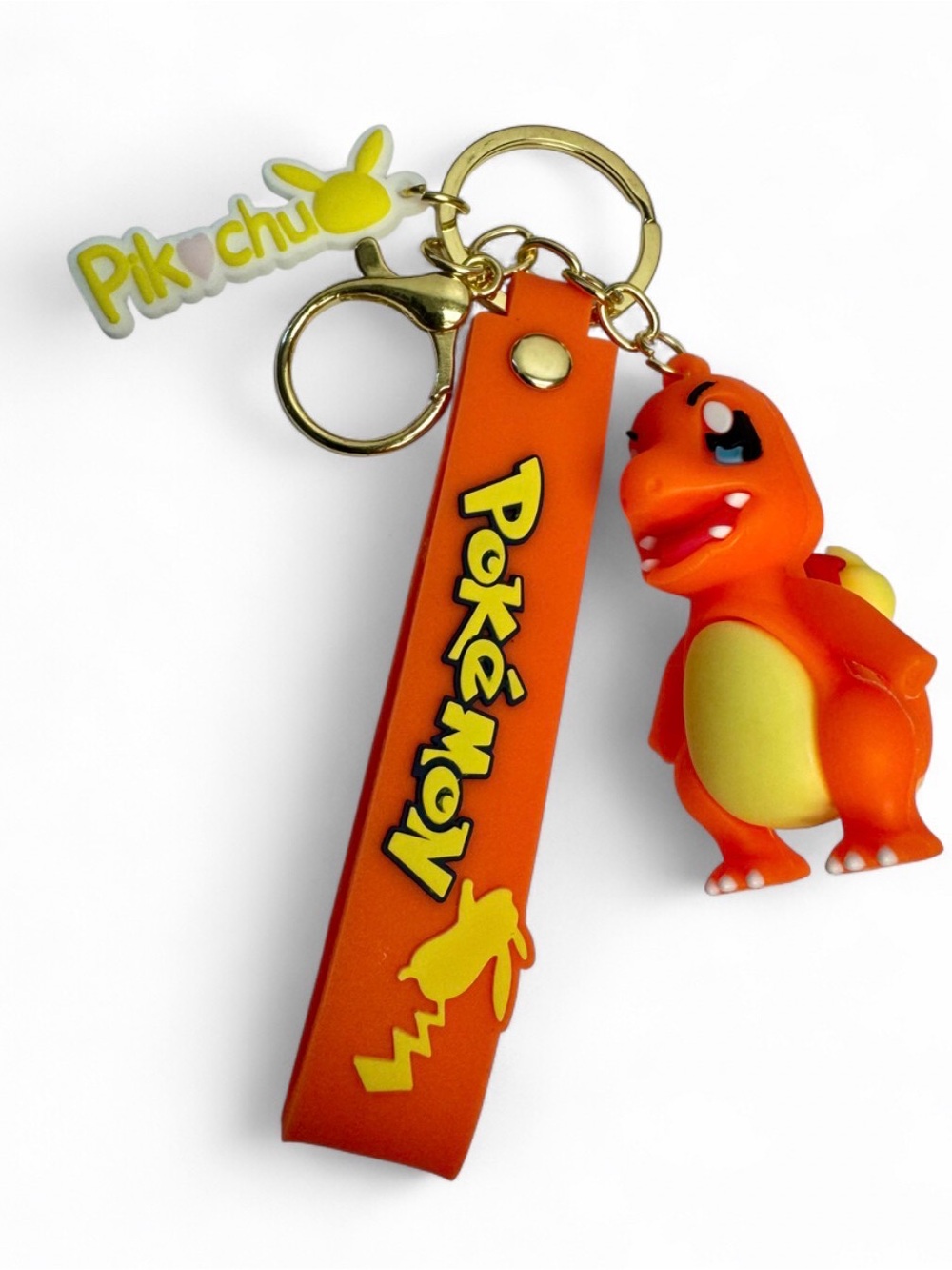 Charmander Pokemon Keychain - Orange & Yellow